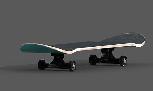 Skateboard Side Angle